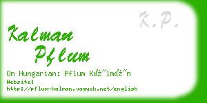 kalman pflum business card